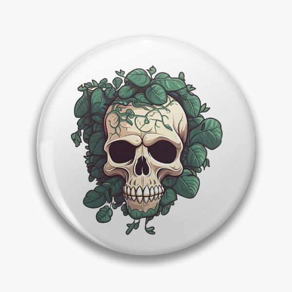 Item preview, Vine Skull designed and sold by BadOmenStickers.