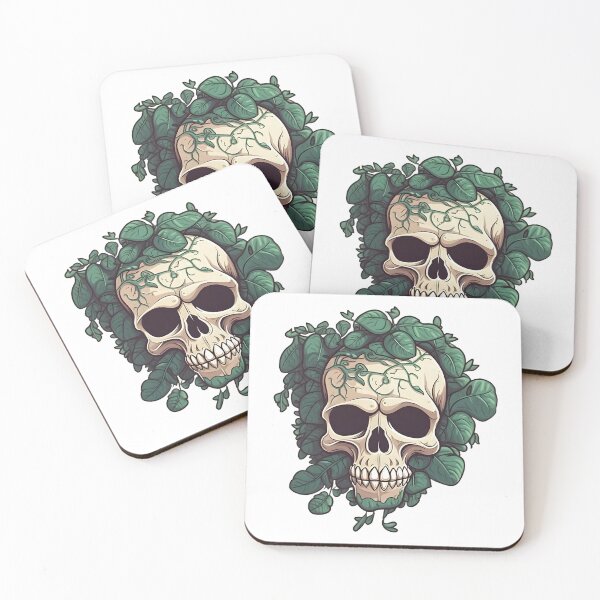 Item preview, Vine Skull designed and sold by BadOmenStickers.
