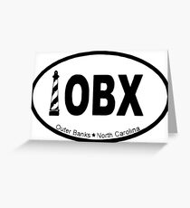 OBX - Outer Banks. Greeting Card