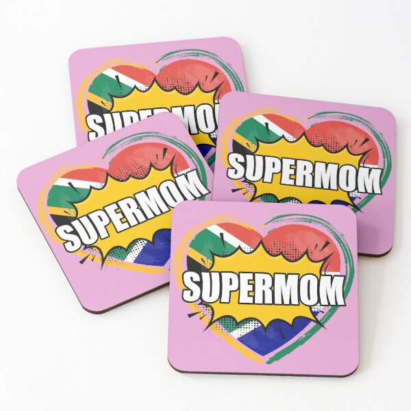 Item preview, South African South Africa SuperMom Flag Heart designed and sold by KiffDesigns.