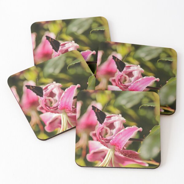 Item preview, Butterfly on Pink Flower Nature Lovers Vertical designed and sold by eddiebarronshop.