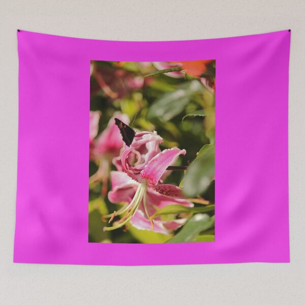 Item preview, Butterfly on Pink Flower Nature Lovers Vertical designed and sold by eddiebarronshop.