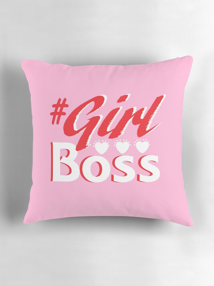 Thumbnail 3 of 4, Pillow, Girl Boss Logo designed and sold by emilyh6139.