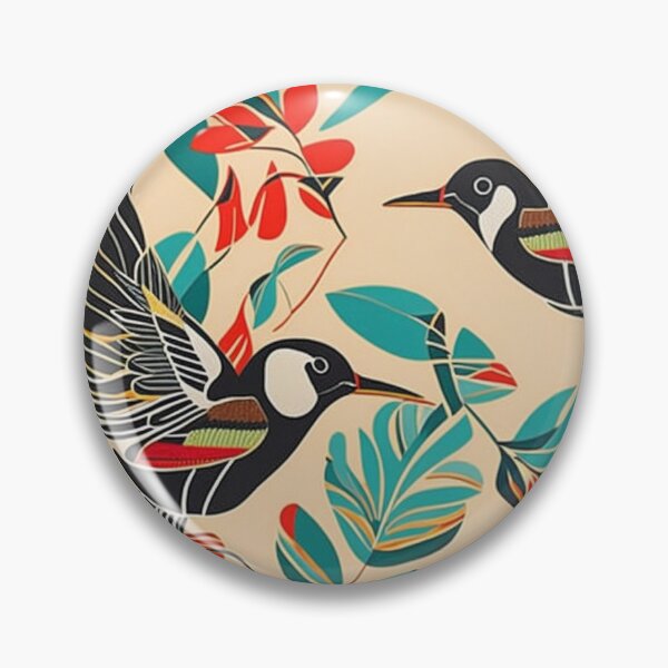 Artikelvorschau, Tropical Art Deco Birds  entworfen und verkauft von SvahaDesigns.