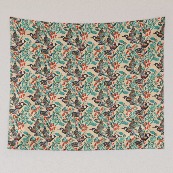Item preview, Tropical Art Deco Birds  designed and sold by SvahaDesigns.