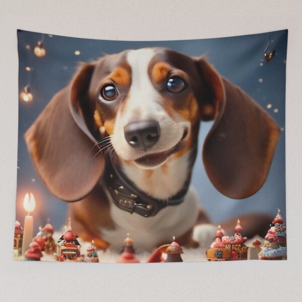 Item preview, happy dachshund designed and sold by SheepAttack.