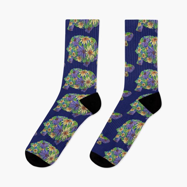 Item preview, Watercolor Tortoise Coneflower Floral Silhouette designed and sold by Sproutopia-Art.