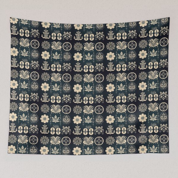 Item preview, Ornate set of vintage flower pattern designed and sold by DAHAS.