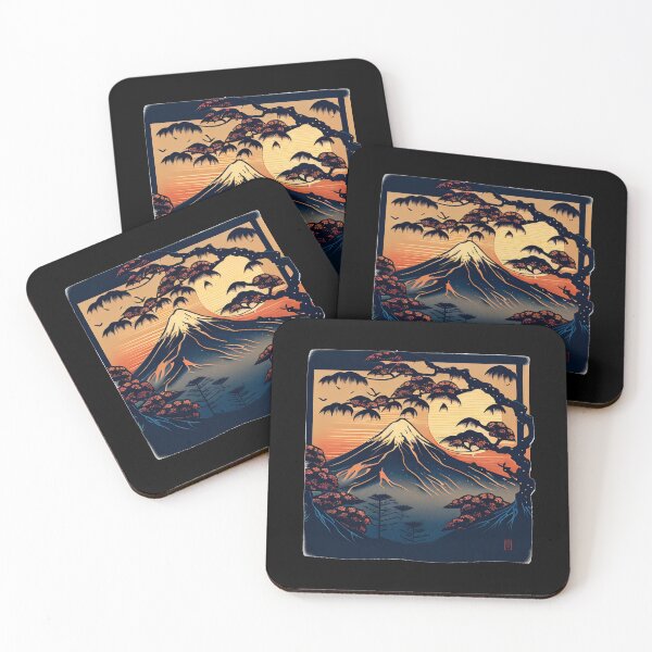Item preview, Japanese Sunrise Over Mountain designed and sold by JDempzz.