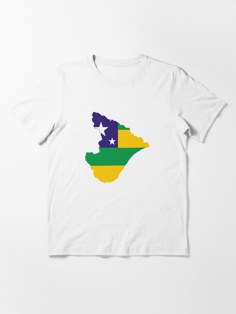 Brazil Map Brazilian Soccer Copacabana Brasil' Unisex Poly Cotton T-Shirt