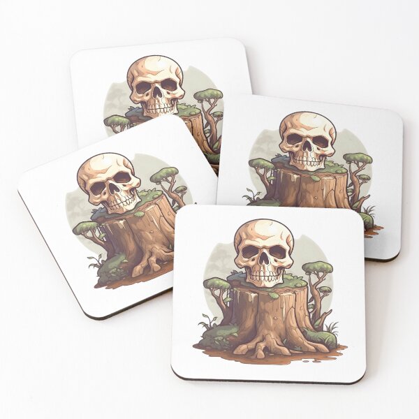 Item preview, Stump Skull designed and sold by BadOmenStickers.