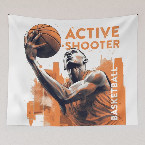 Item preview, active shooter basketball designed and sold by adigitaldreamer.
