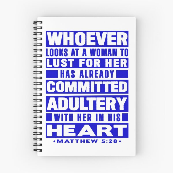 Item preview, Matthew 5:28 Whoever Looks At A Woman To Lust For Her Has Already Committed Adultery designed and sold by plushism.