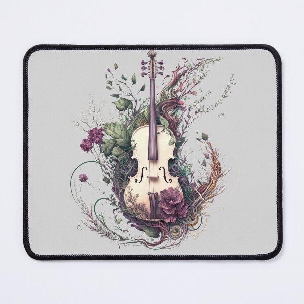 Item preview, Nature's Symphony: Floral Violins and Rococo Elegance #1 designed and sold by AntielARt.