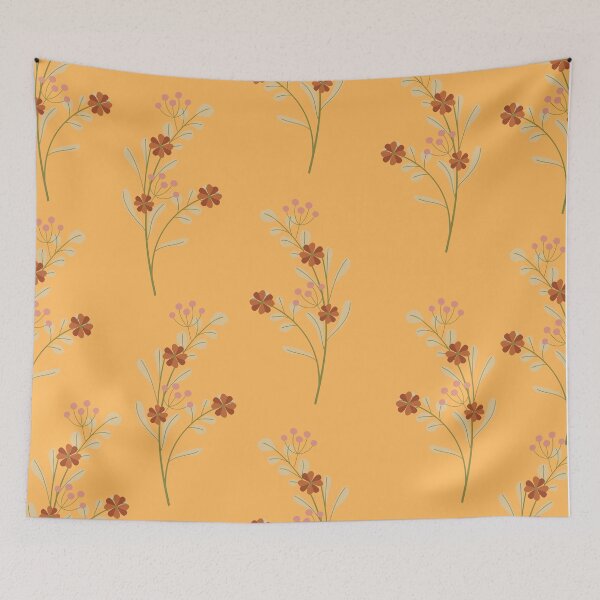 Item preview, Orange Floral Minimal: A Subtle Twist on Classic Florals designed and sold by Fai-oma.