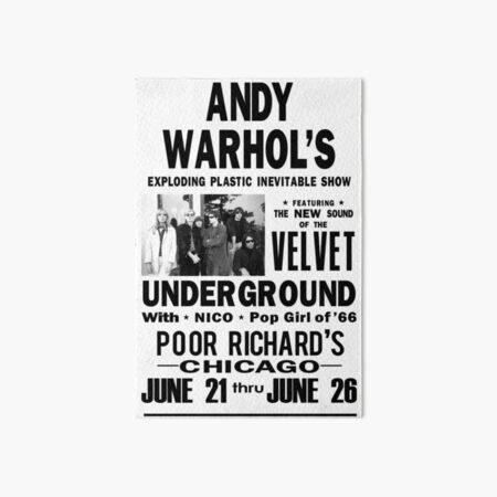 Andy Warhol's Velvet Underground Art Board Print