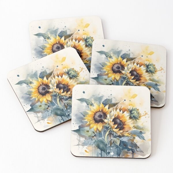 Item preview, Lovely Painted Sunflowers designed and sold by PatternBestFan.