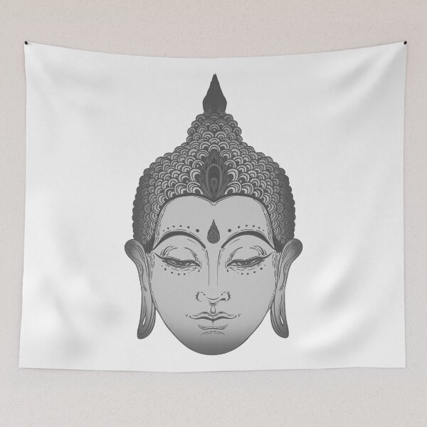 Artikelvorschau, Erleuchteter Buddha Kopf Buddhismus entworfen und verkauft von PeppermintClove.