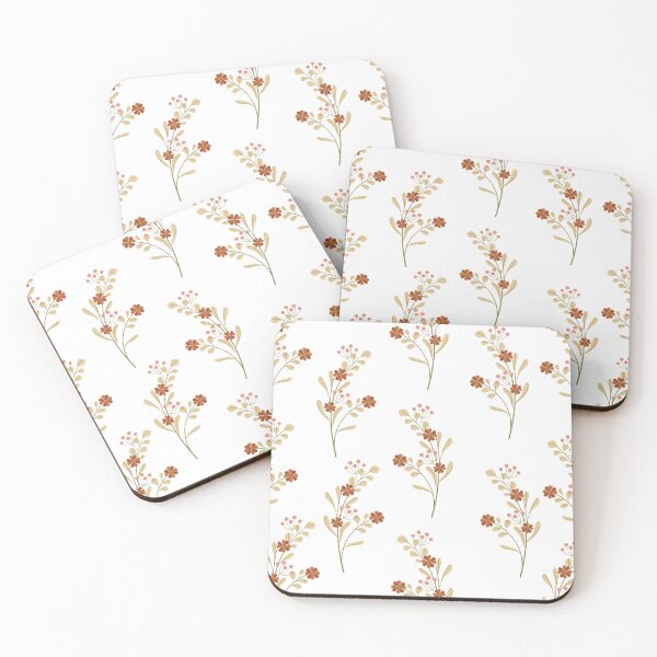 Item preview, White Floral Minimal Design: Clean and Elegant Home Decor designed and sold by Fai-oma.
