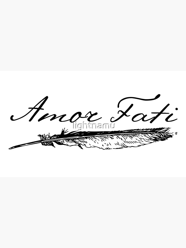 Amazon.com: Amor Fati - Classic Nietzsche Tattoo Heart Design Premium  T-Shirt : Clothing, Shoes & Jewelry