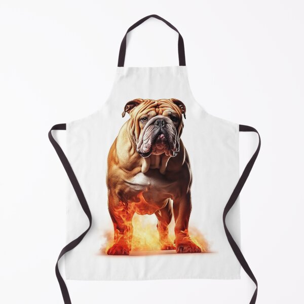 Item preview, phoenix bulldog with fire effects super realistic photo isolated on white background designed and sold by 3dleonardo.