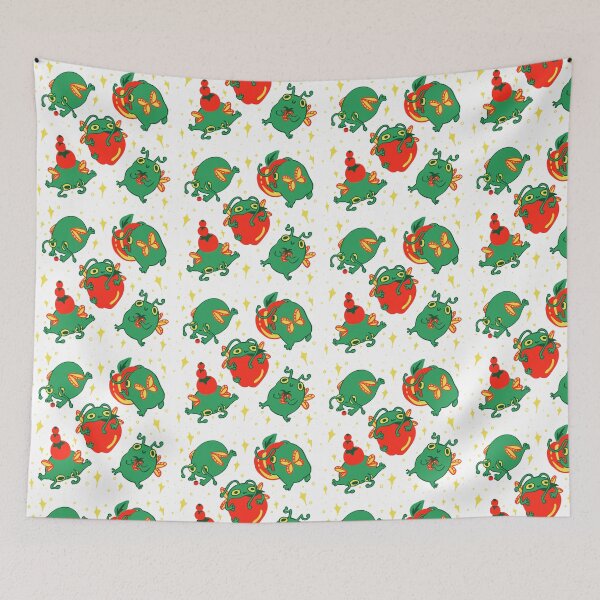 Item preview, Fruity Fairy Frogs Pattern designed and sold by TheDoodlemancer.