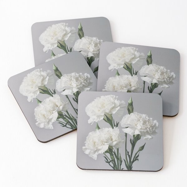 Item preview, White Carnations  designed and sold by Vanover Designs.