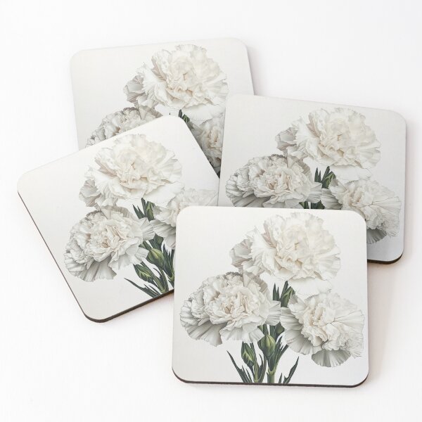 Item preview, White Carnations  designed and sold by Vanover Designs.