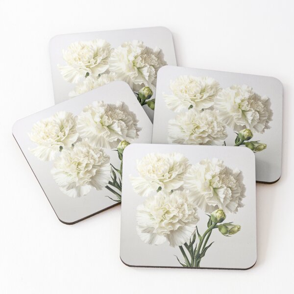 Item preview, White Carnations  designed and sold by Vanover Designs.