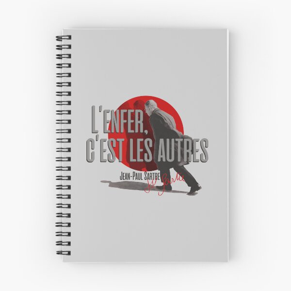 Item preview, Jean-Paul Sartre Citation - L'enfer, c'est les autres  Hell Is Other People designed and sold by artsy78.