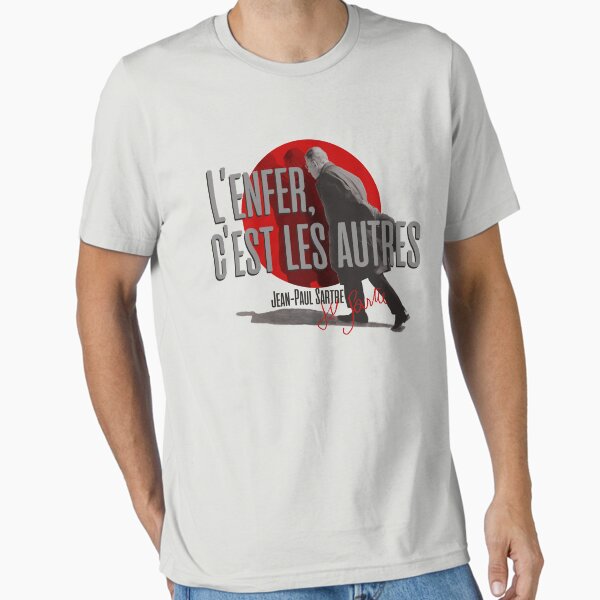 Item preview, Jean-Paul Sartre Citation - L'enfer, c'est les autres  Hell Is Other People designed and sold by artsy78.