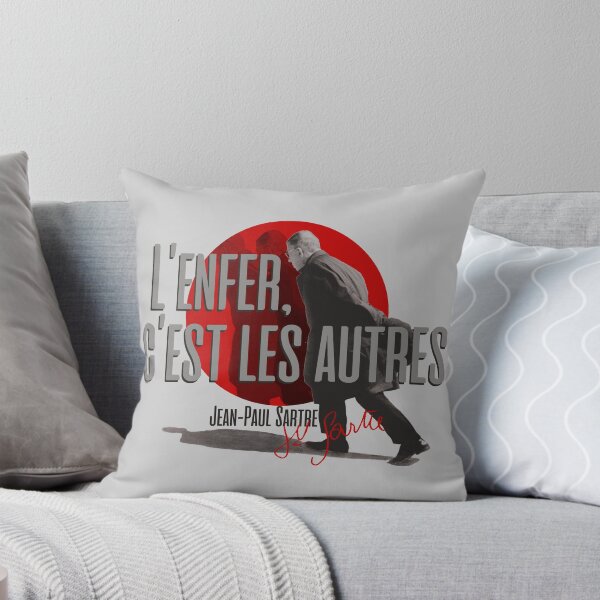 Item preview, Jean-Paul Sartre Citation - L'enfer, c'est les autres  Hell Is Other People designed and sold by artsy78.
