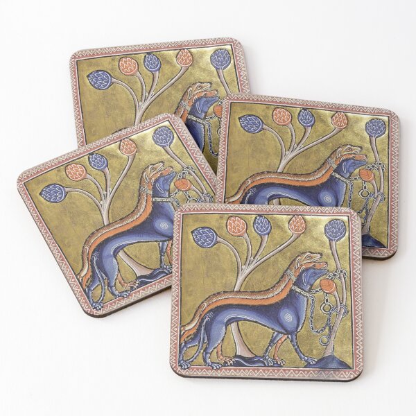 Item preview, Dogs (12th century) - Aberdeen Bestiary designed and sold by SALON DES ARTS.