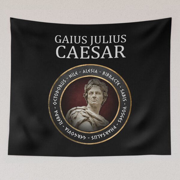 Item preview, Gaius Julius Caesar Battles Ancient Roman History designed and sold by Agema Apparel.