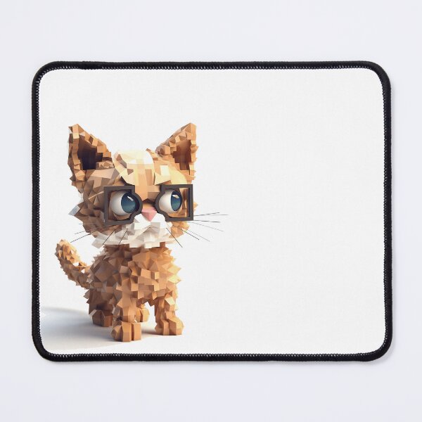 Item preview, Extraordinary Cat Luna designed and sold by ImagiVoxels.