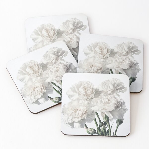 Item preview, White Carnations  designed and sold by Vanover Designs.