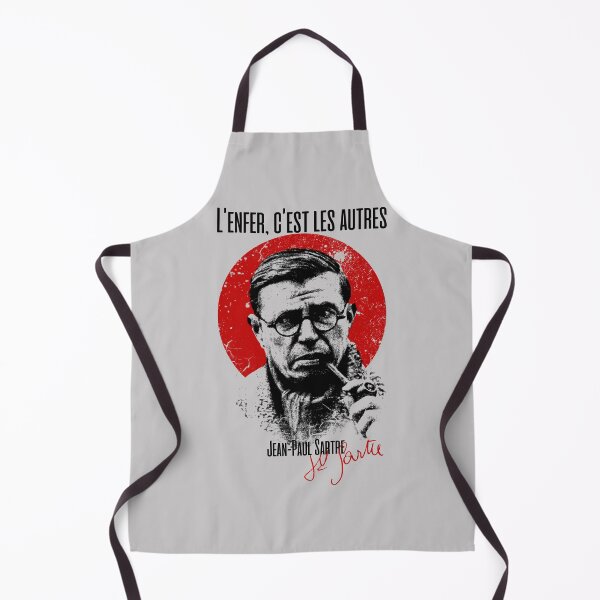 Item preview, Jean-Paul Sartre Citation - L'enfer, c'est les autres Hell Is Other People Version 2 designed and sold by artsy78.