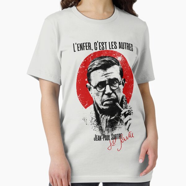 Item preview, Citation Jean-Paul Sartre - L'enfer, c'est les autres Hell Is Other People Version 2 designed and sold by artsy78.