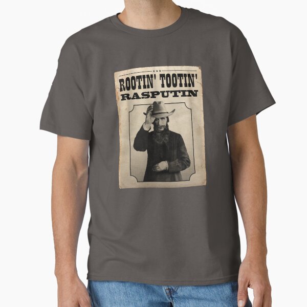 Item preview, Rootin' Tootin' Rasputin Cowboy Poster designed and sold by snazzyseagull.