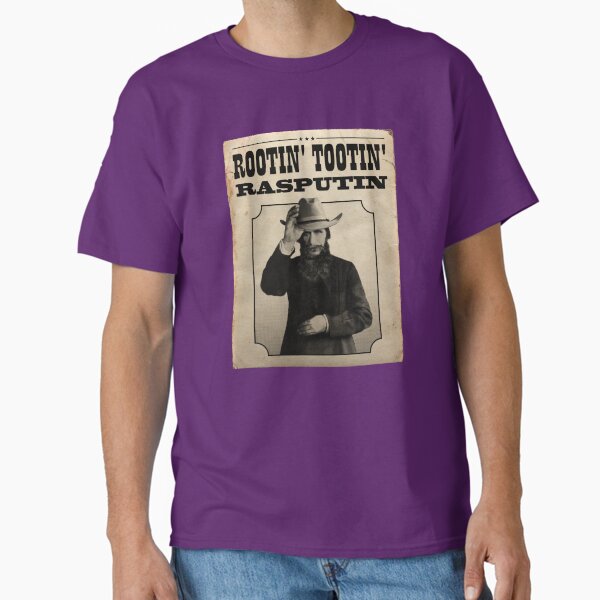 Item preview, Rootin 'Tootin' Rasputin Cowboy Poster designed and sold by snazzyseagull.