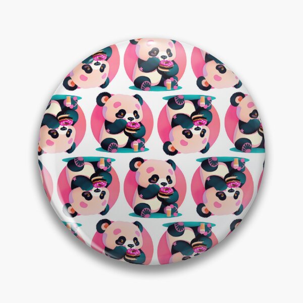 Item preview, Cute Panda With Donut designed and sold by AgataKaja.