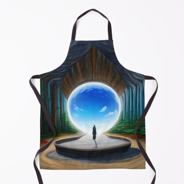 Item preview, Blue Round Portal in The Mountains designed and sold by HanaiPrint.
