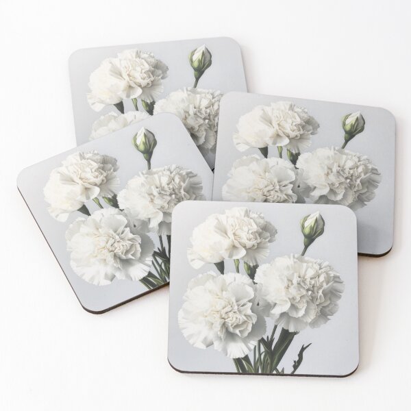 Item preview, White Carnations  designed and sold by Vanover Designs.