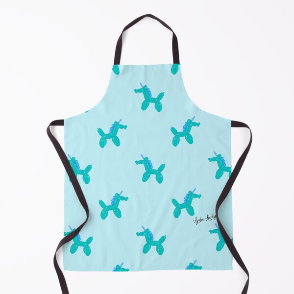 Artikelvorschau, Balloon unicorn pattern green-blue- blue background entworfen und verkauft von Studio Lydia Lovely.