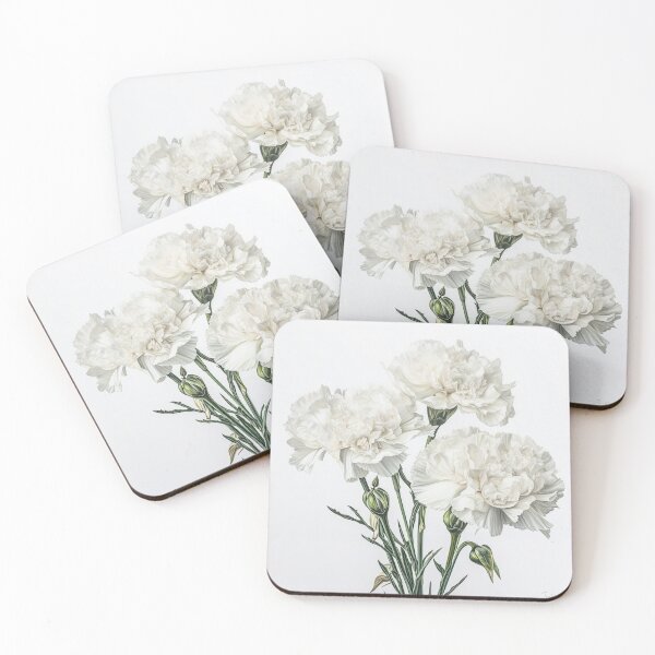 Item preview, White Carnations  designed and sold by Vanover Designs.