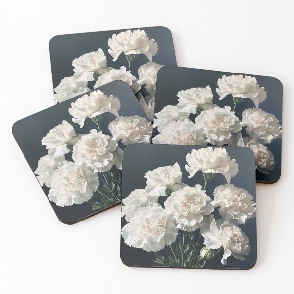 Item preview, White Carnations designed and sold by Vanover Designs.