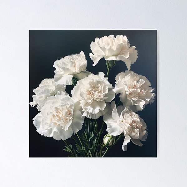 Item preview, White Carnations designed and sold by Vanover Designs.