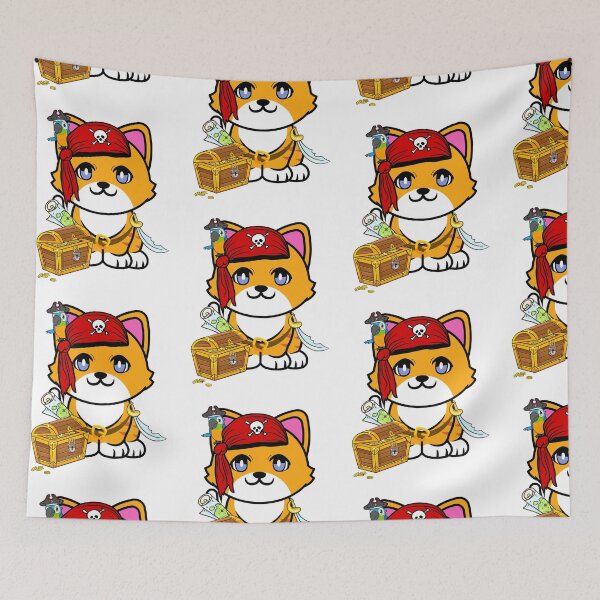 Item preview, Halloween Pirate Orange Cat designed and sold by Pet Station.