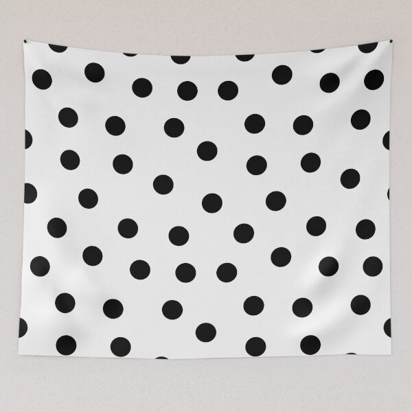 Item preview, Polka dots black and white pattern designed and sold by StudioBarcelona.