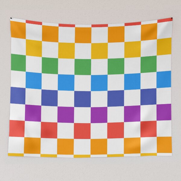 Item preview, Rainbow Checkerboard designed and sold by Pattrenonly.